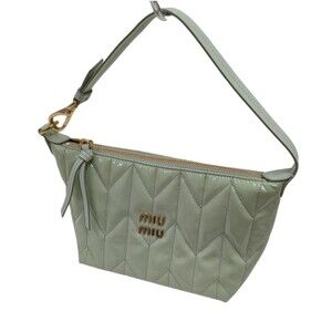 Miu MiuPatent Shoulder Bag Mint